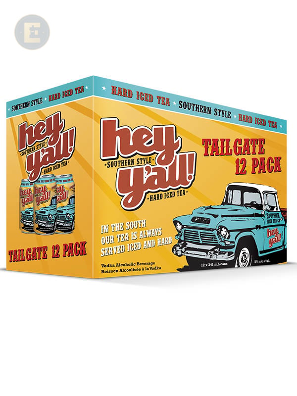 Hey Y'all Tailgate Hard Iced Tea12 Pack 12 X 341 Ml