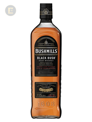 BUSHMILLS BLACK BUSH IRISH WHISKEY      