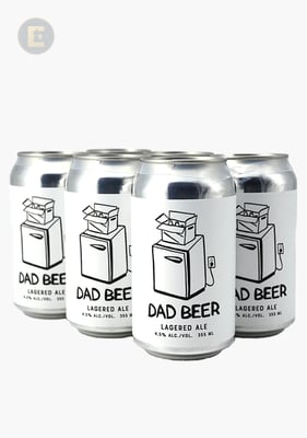 DAD BEER LAGERED ALE 4X6 355ML CANS CLS 