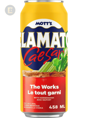 MOTT'S CLAMATO CAESAR WORKS 458ML DOM