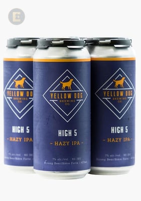 YELLOW DOG HIGH FIVE HAZY IPA           