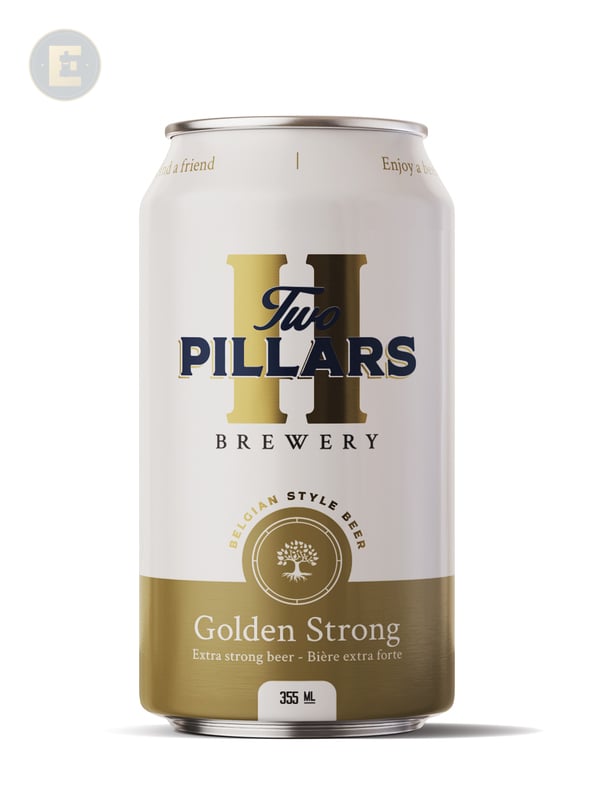 Two Pillars Golden Strong 355 Cls 4 X 355 Ml