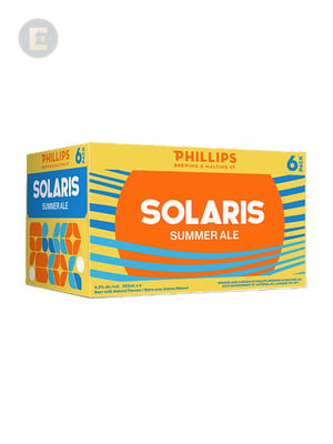 PHILLIPS SOLARIS SUMMER WHEAT ALE CANS  