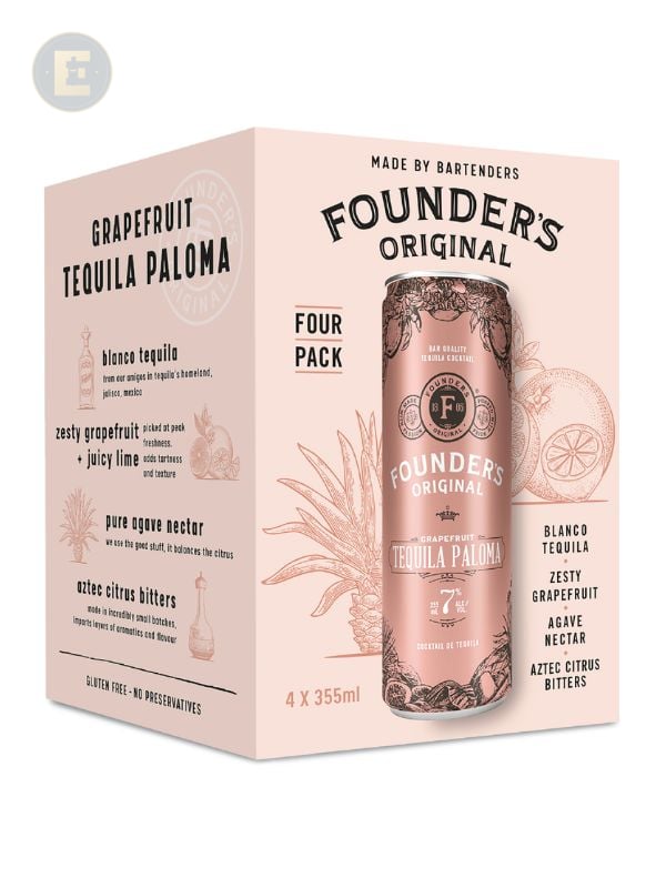 Founder's Original Tequila Paloma 4 Pk 4 X 355 Ml