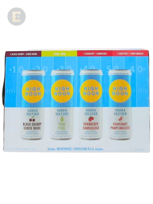 High Noon Vodka End Zone Variety 8-Pack 8 X 355 Ml