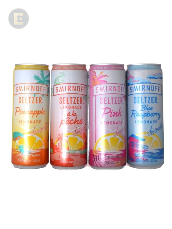 Smirnoff Seltzer Lemonade Variety Pack 12 X 355 Ml