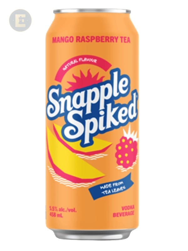 SNAPPLE SPIKED TEA MANGO RASPBERRY 458 D