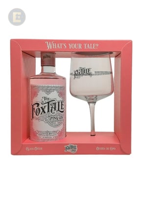 THE FOXTALE PINK GIN WITH GLASS         