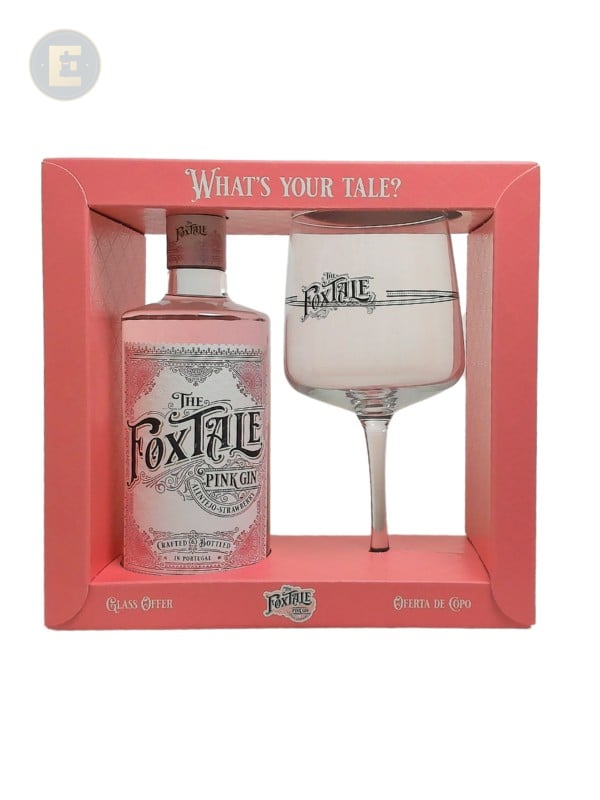 The Foxtale Pink Gin With Glass 700 Ml