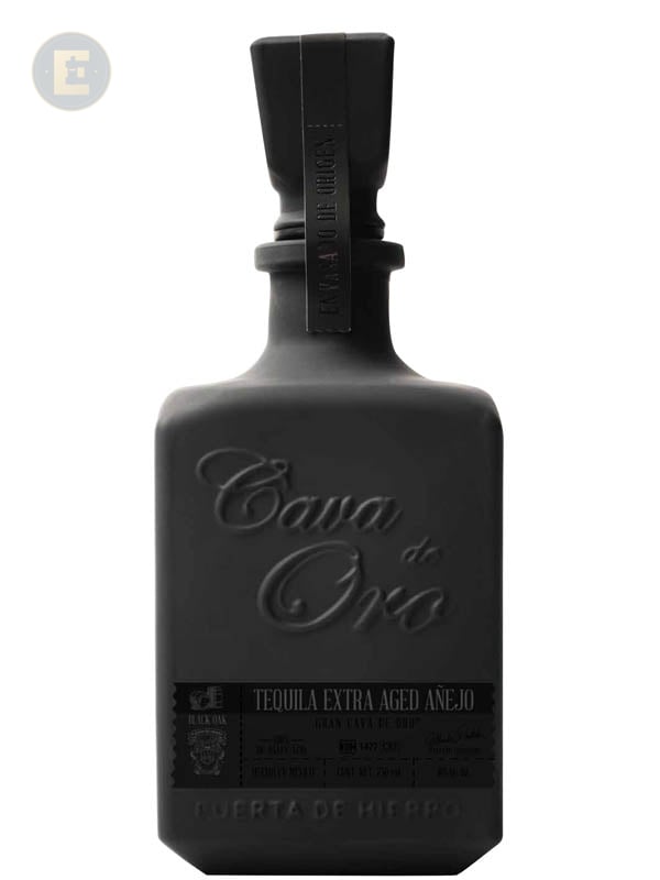 Cava De Oro Black Extra Aged Anejo 750 Ml