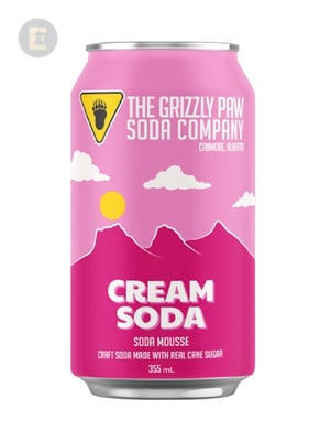 GRIZZLY PAW CREAM SODA (24 X 355)       