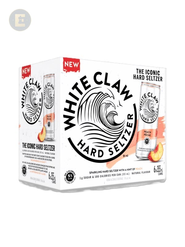 WHITE CLAW PEACH 6 PACK