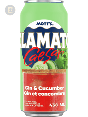 MOTT'S CLAMATO CAESAR GIN CUCUMBER 458 D