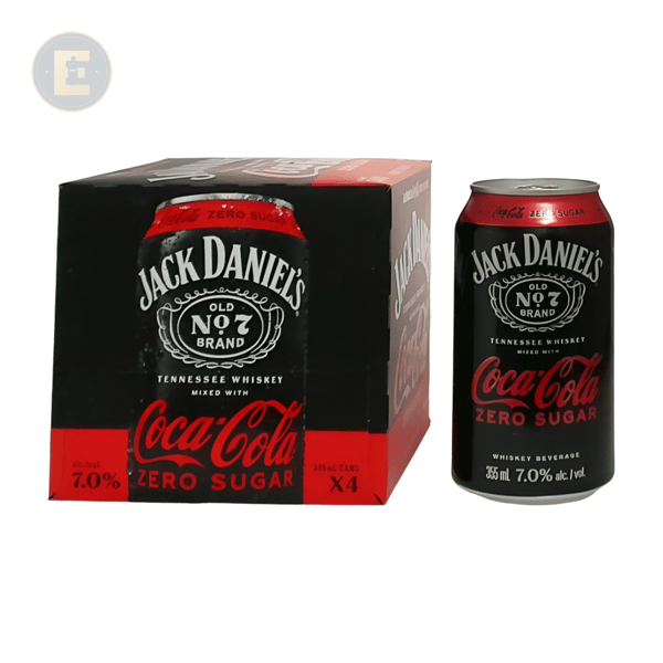 JACK DANIEL'S & COKE ZERO 4PK