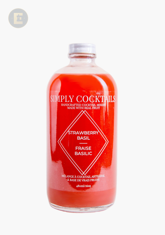 Simply Cocktails-Strawberrybasil Mixer ( 6 X 480 Ml
