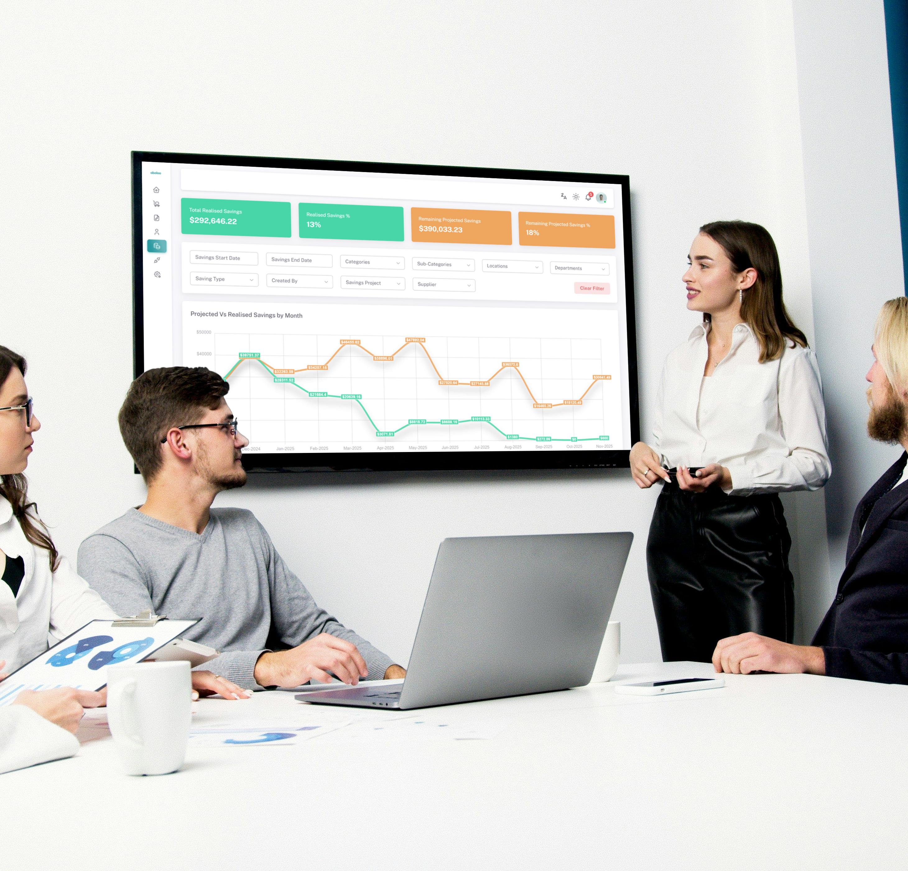 Savings management software