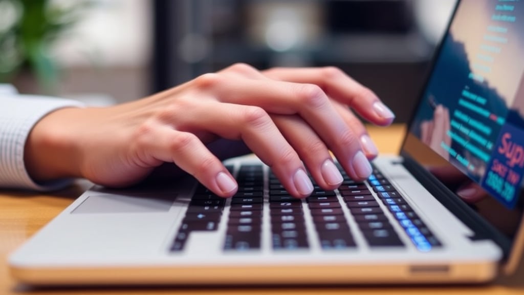 Office Worker researching Supplier Management Platform
