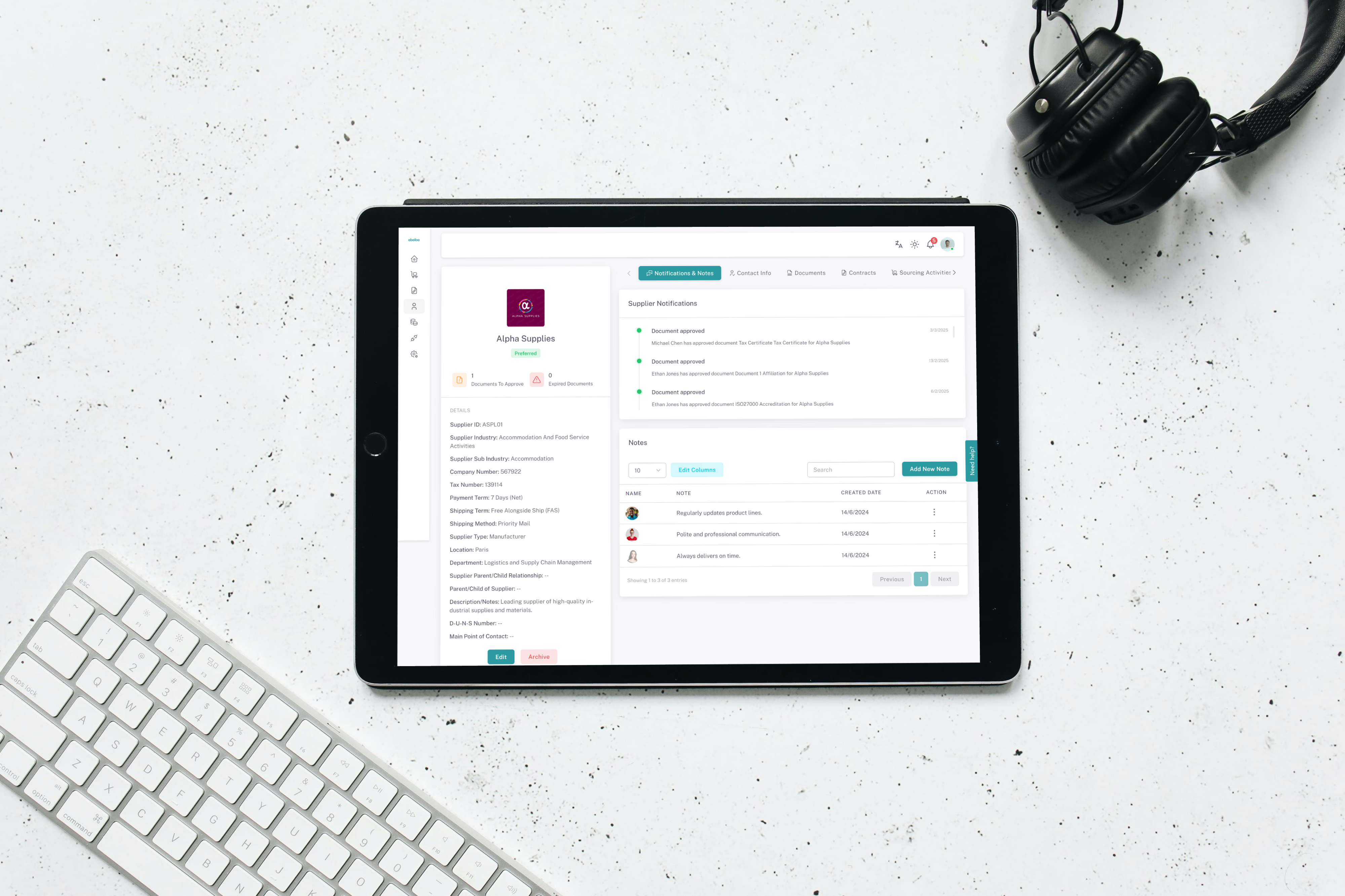 free supplier management software