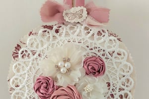 Pampille rose decorative