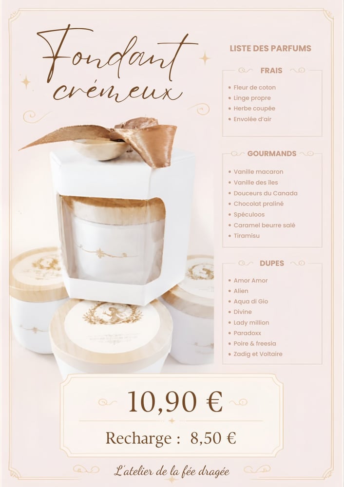 Fondant crêmeux, parfum Divine de jpg