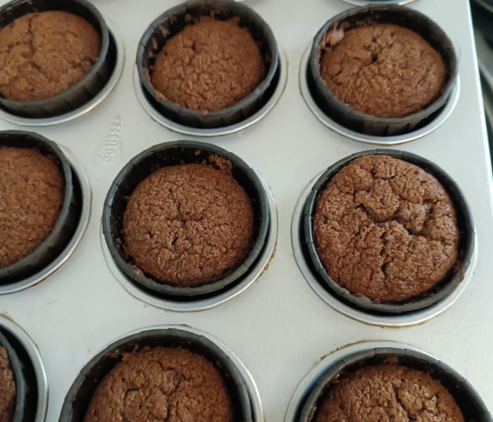 Cupcakes chocolat caramel x6