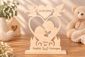 Décoration  de Mariage Personnalisée en Bois