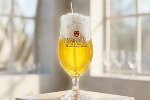 Bougie artisanale effet bière 02 – Verre de seconde main