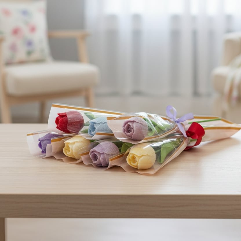 Fondant (bougie) tulipe BIO couleur et parfum au choix
