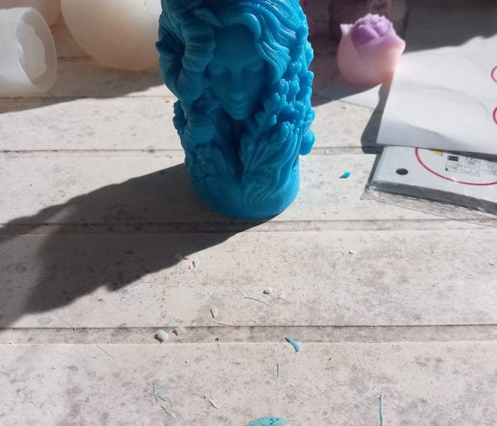 Fondant fleur avec visage