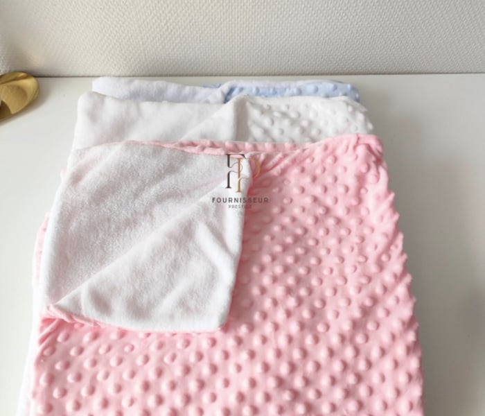 Couverture  minky différence  colorie dispo