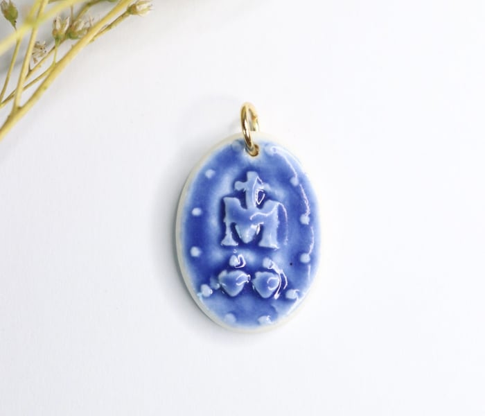 Médaille miraculeuse porcelaine céramique