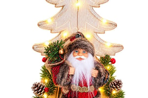 TRAÎNEAUX Père Noël RUSTIQUE