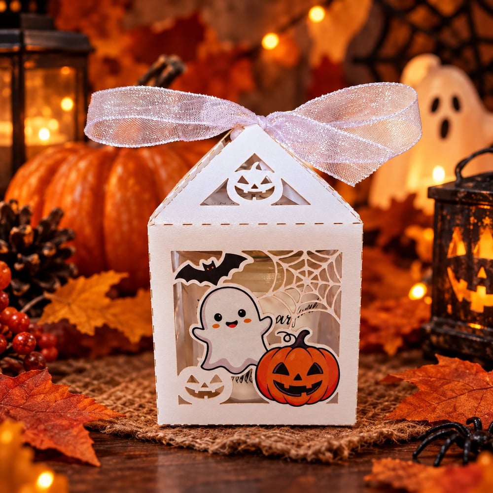 Boîte halloween fondant crémeux