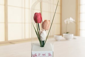 Coffret Tulipes fondants (bougies) Bio parfum au choix