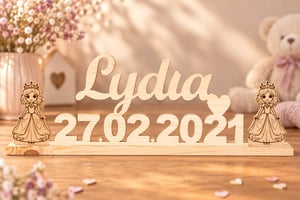 Décoration personnalisée avec prénom , personnage et date de naissance