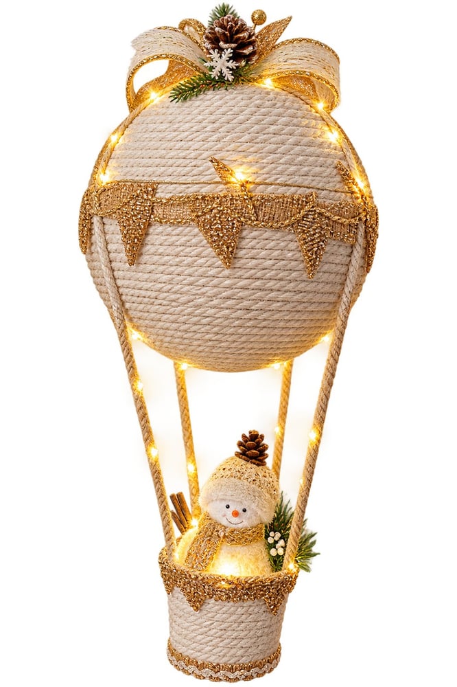 Mongolfiere "bonhomme de neige"