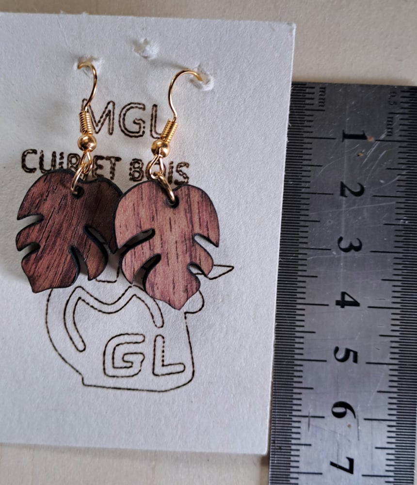 Boucle oreille cuir