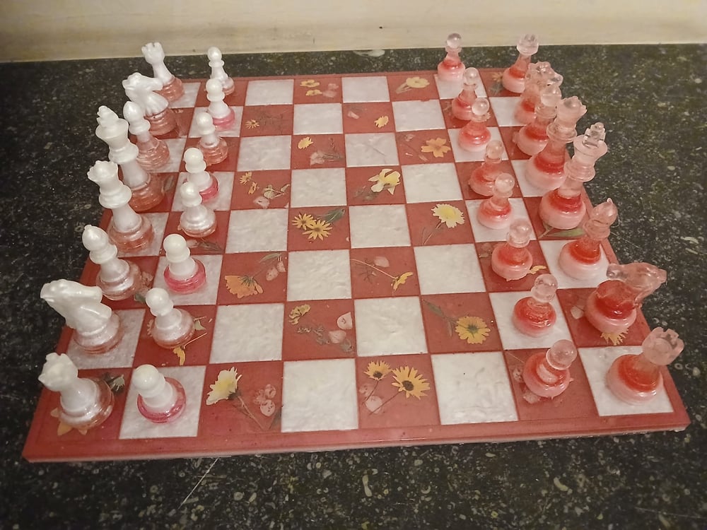 Échiquier avec pions