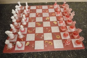 Échiquier avec pions