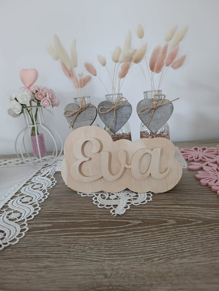 Prénom personnalisé en bois – Double couche .