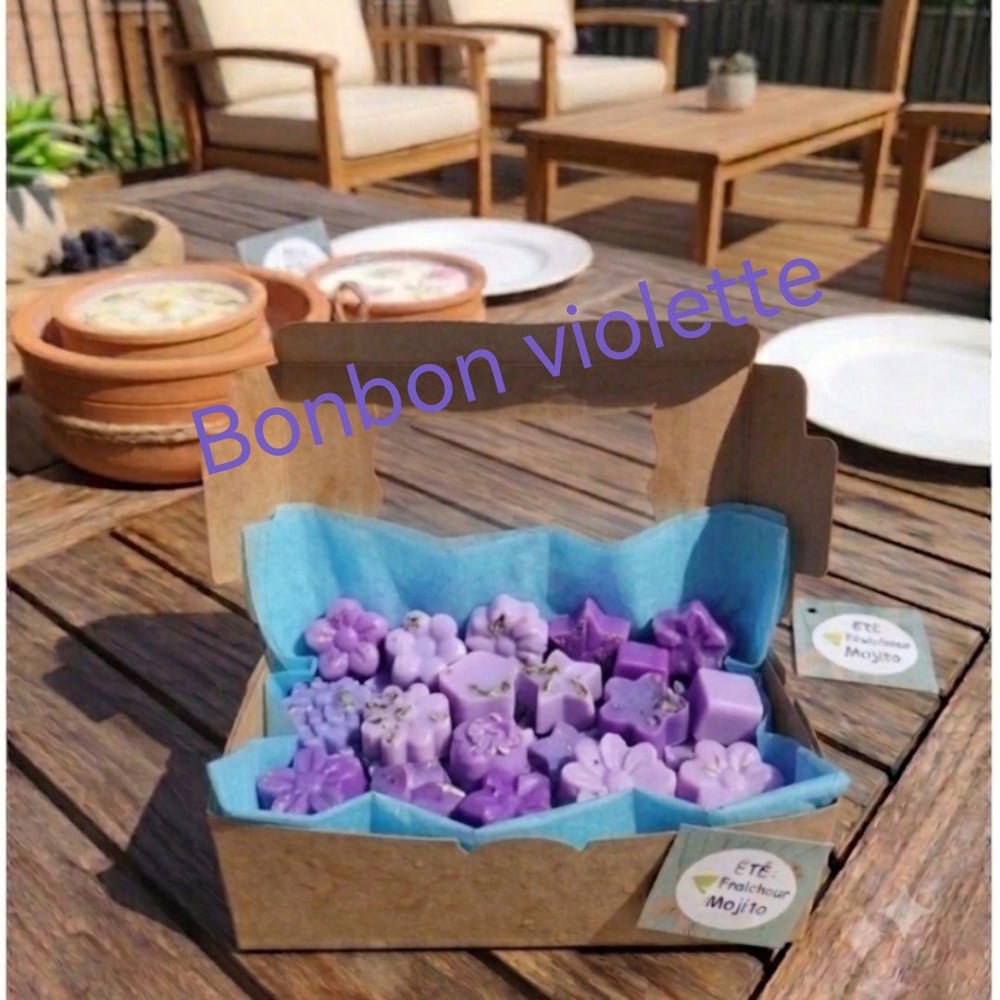 Fondants de cire bonbon violette