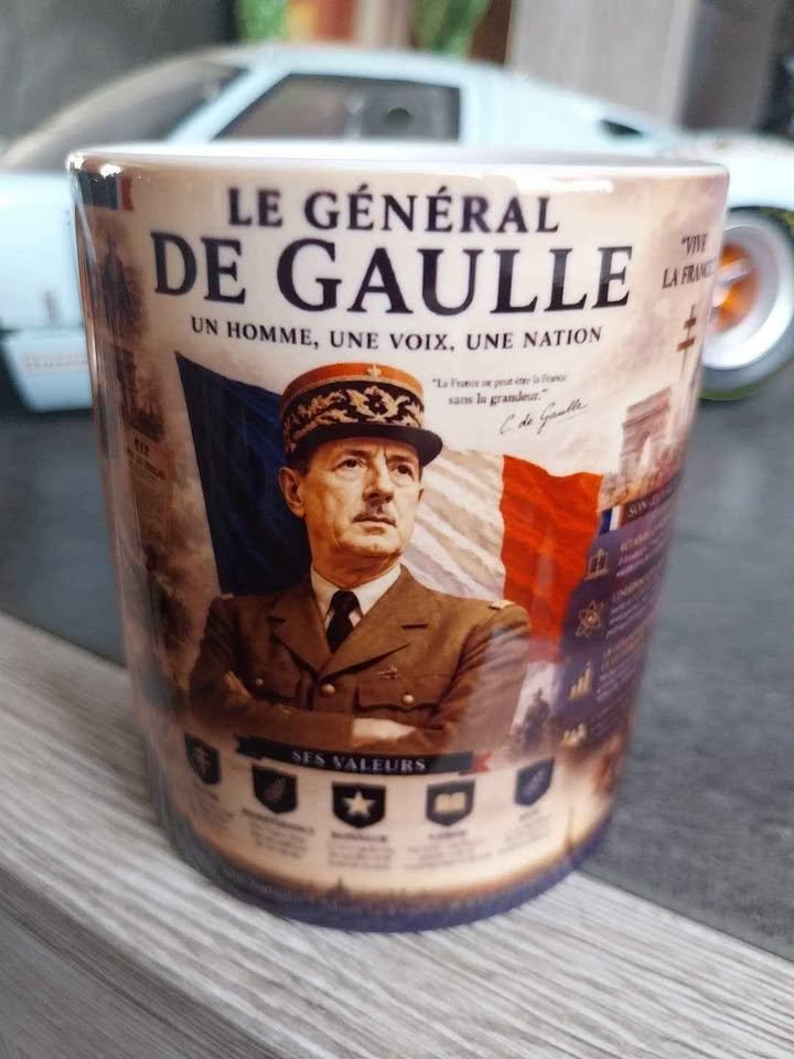 Mug Général de Gaulle histoire passionné