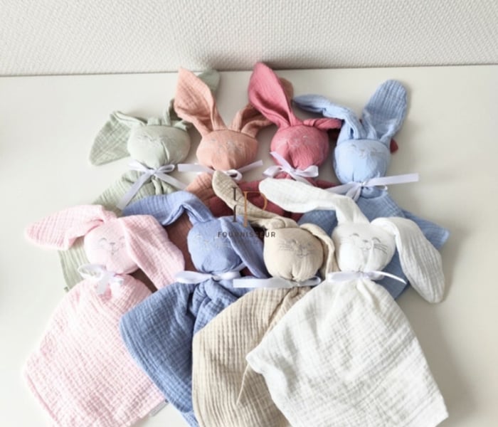 Doudou lapin  personalisé