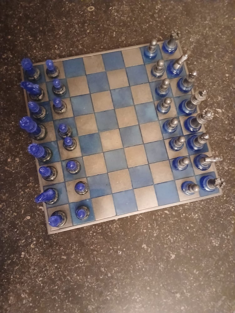Échiquier avec pions