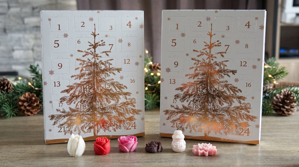 1 calendrier de l'Avent Fondants (bougies) Bio parfumées