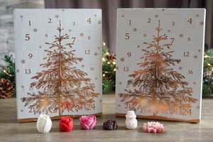 1 calendrier de l'Avent Fondants (bougies) Bio parfumées