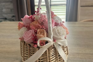 Panier fleurs Bougies (fondants) Bio parfum au choix