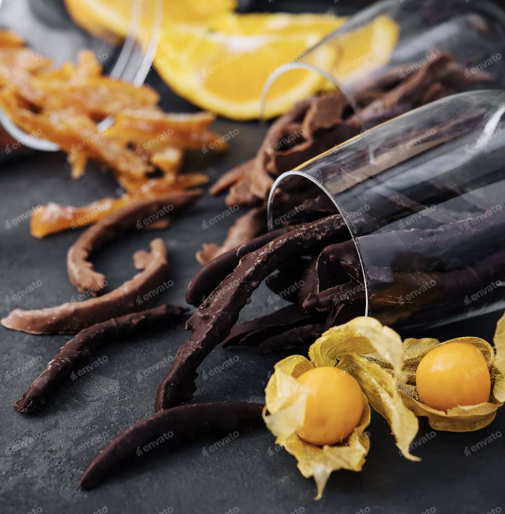 Orangettes chocolat noir