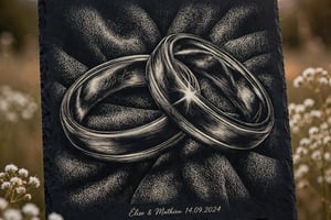 Ardoise Alliances - Amour Éternel