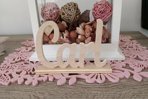 Prénom bois chantourné 6 à 9 lettres